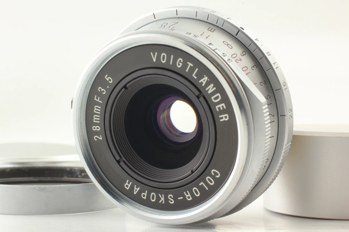 **Near MINT** Voigtlander COLOR SKOPAR 28mm F3.5 Silver Leica L39 LT From  JAPAN