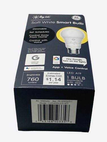 C by GE Soft White Smart Light Bulb LED A19 Google Amazon Alexa New - Picture 6 of 6