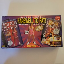 1996 Richard Simmons Farewell To Fat Tone Sweat Disco Tonin Cord Fitness System