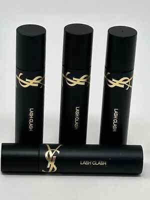 4 YSL Lash Clash Extreme Volume Mascara  BLACK  0.06OZ ea NEW Fresh Bulk