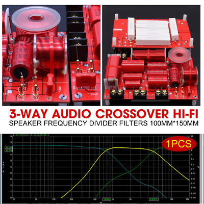 1pc 3-way Audio crossover Hi-Fi Speaker Frequency Divider Filters 100mm*150mm Q0