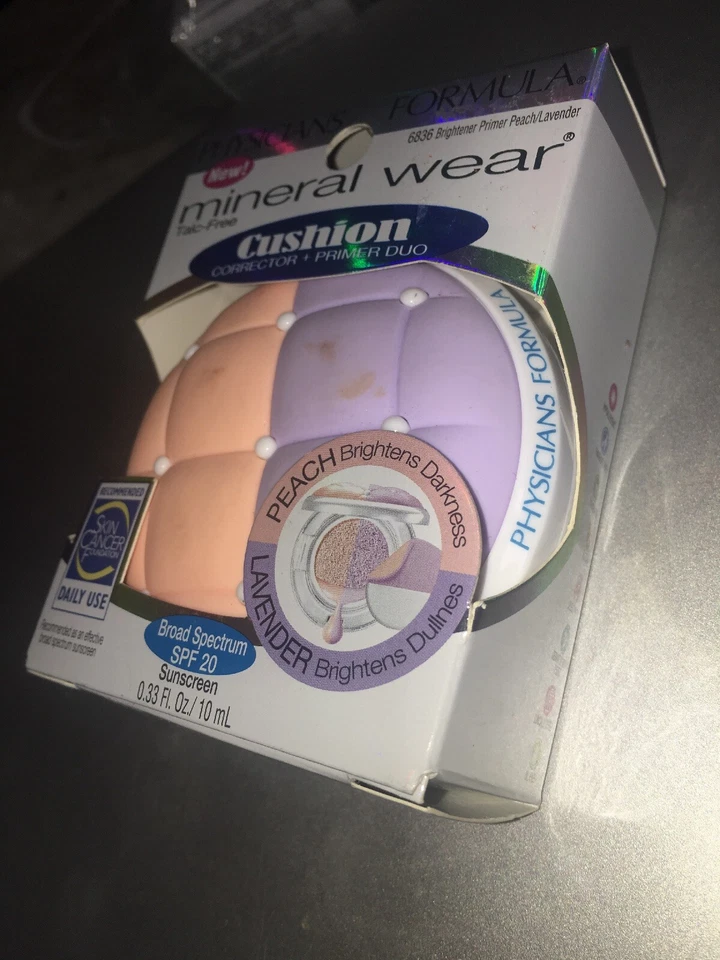 Physicians Formula Mineral Wear Cushion Corrector + Primer #6836 Peach/Lavender - Image 3 of 3