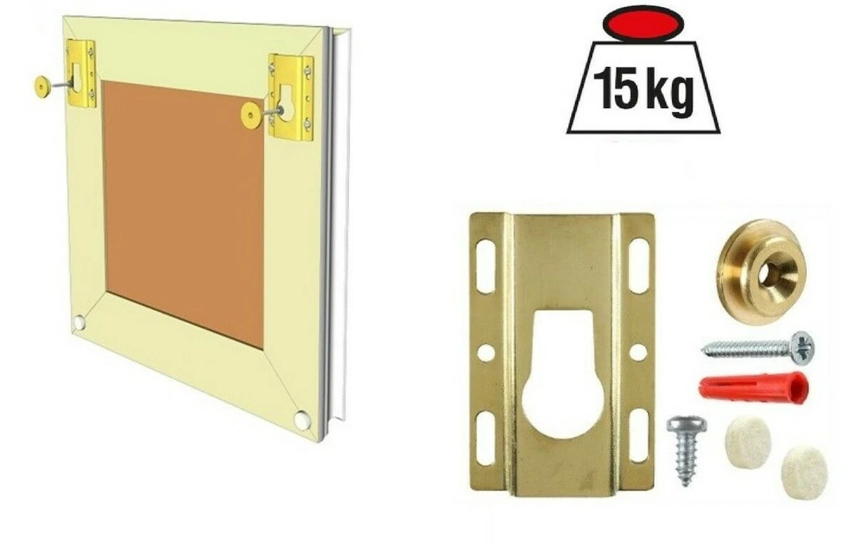 Hanging kit for mirror deals