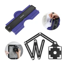 WORKPRO 10" Contour Gauge and 6-Sided Angle Measuring Tool Combo Kit Plastic NEW