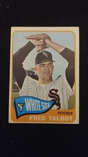 1965 Topps Baseball card # 58 Fred Talbot   ( VERY GOOD CONDITION)