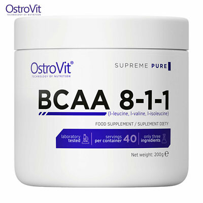 OstroVit BCAA 8-1-1 200g Amino Acids Whey Protein -Anabolic Powder Muscle Growth