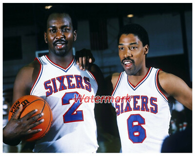 NBA 1982 Philadelphia 76ers Moses Malone Julius Erving Dr.J Color