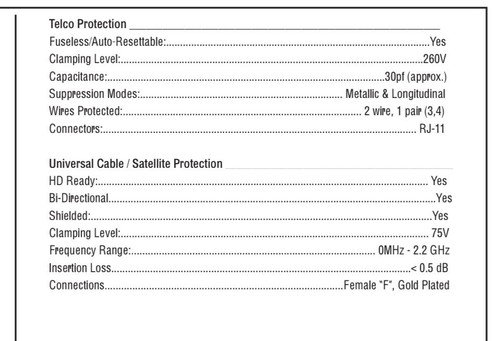Panamax M8-HT Home Theater Power Management Line Conditioner / Surge Protector - Picture 18 of 20
