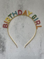 Birthday Girl Headband Happy Birthday Tiara Happy Gold Metal Band Celebrate