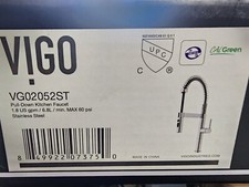 Vigo VG02052 Edison 1.8 GPM 1 Hole Pre-Rinse Pull Down Kitchen - Stainless Steel