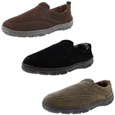 CLARKS MEN'S JOSH SLIP ON INDOOR/OUTDOOR WINTER SLIPPERS