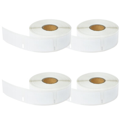 4 Rolls Medium Label 1'' 2-1/8'' for Dymo 30336 Label Writer 320 400 450 Duo 25mm
