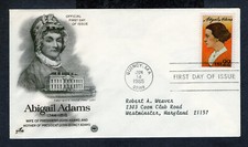 1985 Stamp #2146 Abigail Adams FDC Artcraft Cachet