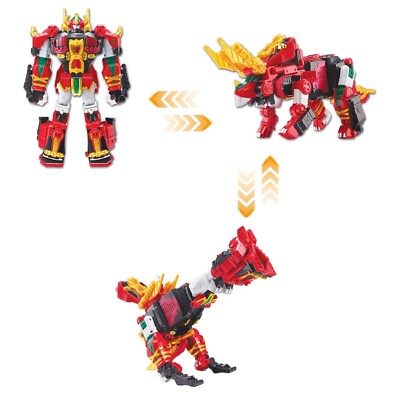 Super 10 Trihorn Dinosaur Triceratops Transforming Action Figure