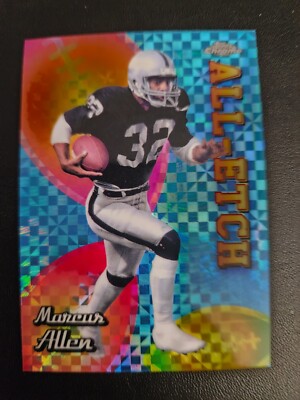 MARCUS ALLEN 2024 TOPPS CHROME ALL-ETCH XFRACTOR #CAE-MA OAKLAND RAIDERS INSERT