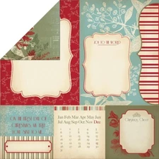 Just Believe -Wish List, Christmas DS Scrapbook Paper -  Kaisercraft P962