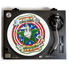 Home Grown Turntable Slipmat for Vinyl Records 420 Humor Weed Mouse DJ mat NEW
