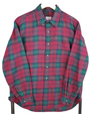 VTG BROOKS BROTHERS Size Large "The Tartans" Mens Wool/Cotton Plaid Button Shirt