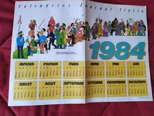Tintin calendrier  1984