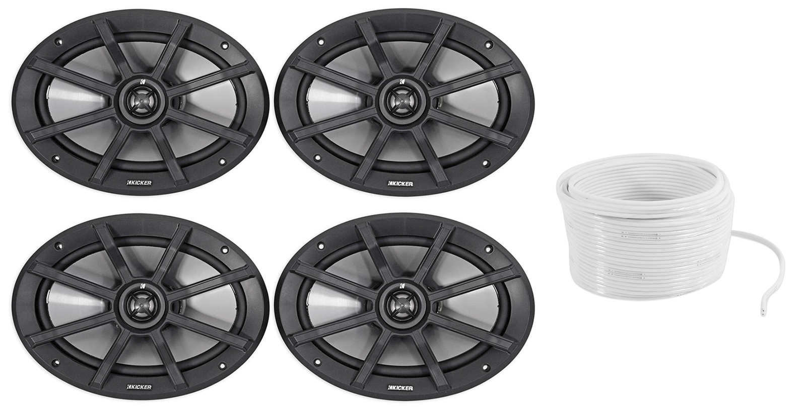 4 Мотоциклетные колонки Kicker 6x9 для PolarisATVUTVRZR Водонепроницаемый провод 5329000₽