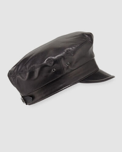Leather Flat Ivy Hats for Women Plain Feminine Newsboy Cap  display picture 1