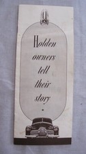 RARE Original GMH Holden FX Holden 'HOLDEN OWNERS TELL THEIR STORY'  Brochure