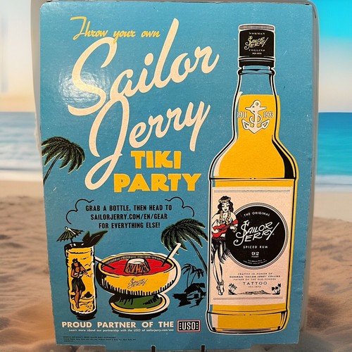 Sailor Jerry Double Sided Cardboard Sign. 15 By 20 Inch | eBay