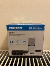 Samson Go Mic Silver Portable Usb Condenser Microphone Mac And Pc New New Box