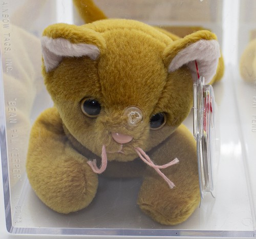 Authenticated Nip (All Gold cat) MWMT 3rd/1st gen Ty Beanie (SP) - Picture 4 of 5