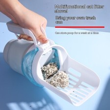 "Wide Cat Litter Scoop with Refill Bags - Pet Waste Cleaning System"