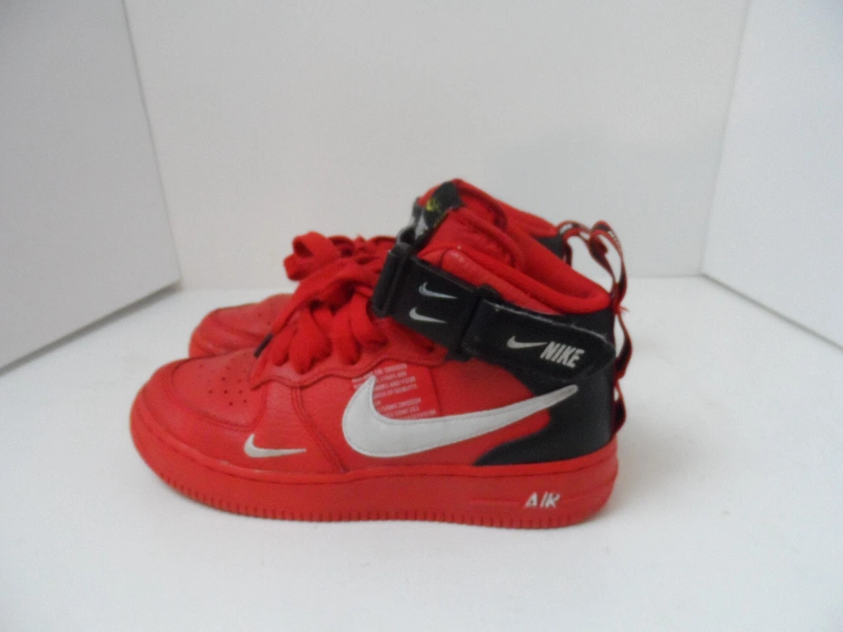 NIKE AIR FORCE 1 MID '07 LV8 UTILITY RED