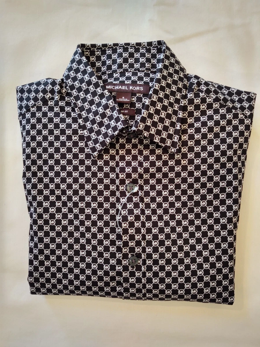 Michael kors men's dress deals shirts slim fit