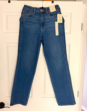 Universal Thread Women s High Rise Straight Leg Jeans Blue Denim 8 Regular