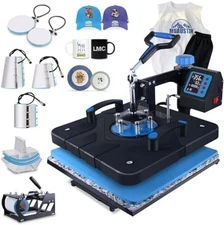 Maquina de prensado 8en1 Sublimacion digital para camisetas gorras tazas 15X15