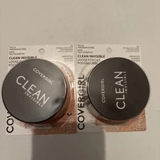 2X CoverGirl Clean Invisible Loose Powder #110 Translucent Light