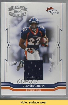 2005 Donruss Throwback Threads Materials Quentin Griffin #49 READ 0l2