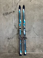 Vintage Rossignol Snowbird Downhill Skis Salomon S555 Bindings Retro Skiing