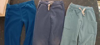 3 Kinder Jungen Leggins Gr. 116 blau Töne