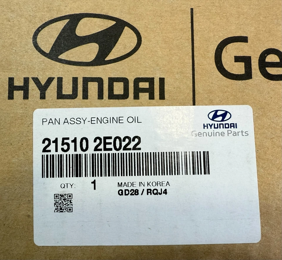 Bandeja de aceite de motor GENUINA para 11-16 Elantra Tucson Kia Forte Koup Soul 215102E022 Foto 4 de 4
