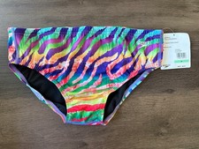 Speedo Eco Endurance Brief Animal Fever Print Size 34 Chlorine Resistant NWT