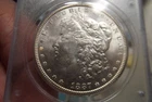 New Listing1887-P Morgan Silver Dollar PCGS MS62 Old Green Holder "Rattler"