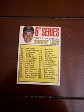 1967 Topps Baseball 6th Series Unmarked Checklist #454 NRMT Comb Shipping