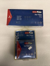 NEW Iomega Zip Disks PC/Mac PACK L 750MB Zip Disc Active Data Protect Bonus 9th