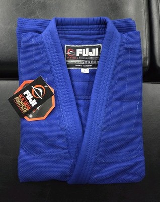 FUJI Kimono Jiu Jitsu Judo Gi Single Weave Jacket & Pants Size 4 - Blue