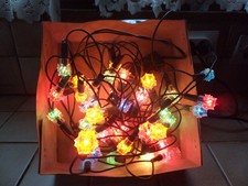 Ancienne Guirlande Électrique 50 Ampoules - Non Clignotantes