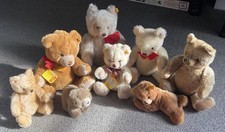 Lot 8 VTG Steiff Teddy Bears Mohair Plush 5-15 Very Cute Buy Now