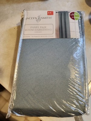 Jaclyn Smith Panel Pair Room Darkening Logan Collection 84'' KMART