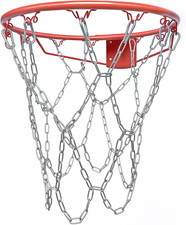 304 Stainless Steel Chain Basketball Net, Heavy Duty Rust-Proof Replacement Net
