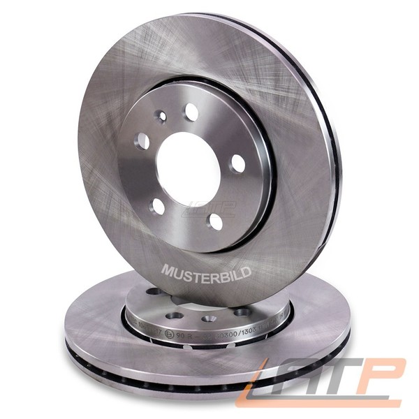 2X Bremsscheibe Ø284 BelÜFtet VO FÜR Fiat Grande Punto 199 05-09 Punto EVO 09-12-image