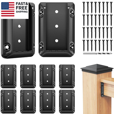 DN Mate 20 PCS Deck Railing Bracket Connectors for 2X4 (Actual 1.5 X3.5 ) Wood